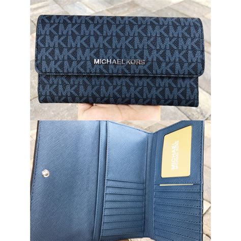 michael kors jet set large wallet|michael kors wallet double zip.